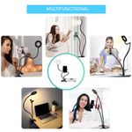 Casa si Gradina - Corpuri si surse de iluminat - Veioze si lampi - Veioze - Lampa de birou LED Selfie Ring Profesionala cu Telecomanda - Negru - Infinity.ro