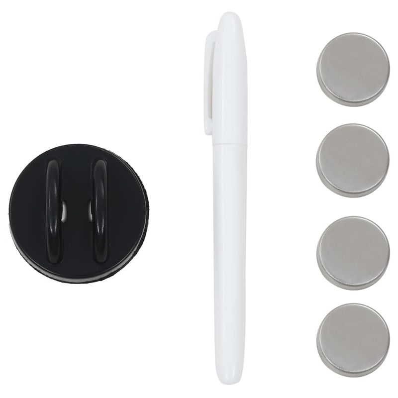 Carti si Birotica - Birotica - Accesorii de birou - Table si clipboard-uri - Tabla magnetica de perete, 120 x 60 cm, sticla, negru - Infinity.ro