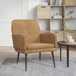 Casa si Gradina - Mobilier - Scaune si fotolii - Fotolii - Fotoliu, maro, 62x79x79 cm, catifea - Infinity.ro