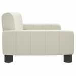 Casa si Gradina - Mobilier - Mobilier copii - Mobilier camera copiilor - Canapea pentru copii, crem, 70x45x30 cm, piele ecologica - Infinity.ro