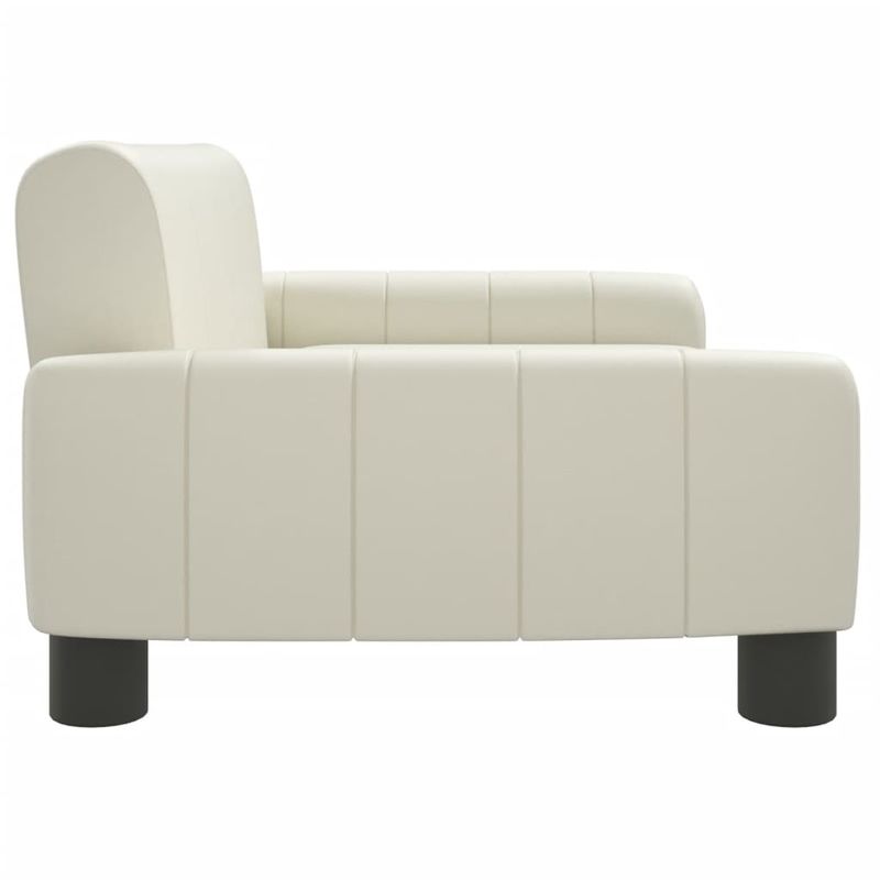 Casa si Gradina - Mobilier - Mobilier copii - Mobilier camera copiilor - Canapea pentru copii, crem, 70x45x30 cm, piele ecologica - Infinity.ro