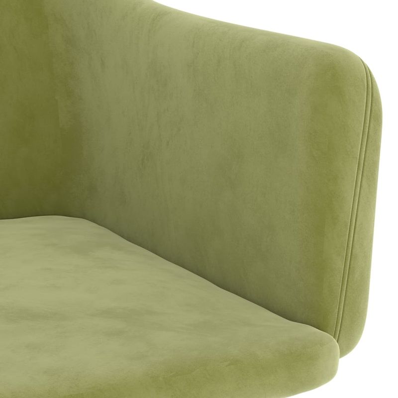 Casa si Gradina - Mobilier - Scaune si fotolii - Scaune - Scaune de bucatarie, 2 buc., verde deschis, catifea - Infinity.ro