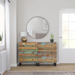 Casa si Gradina - Mobilier - Comode si corpuri - Comode - Servante, 2 buc., 60x33x75 cm, lemn masiv reciclat - Infinity.ro