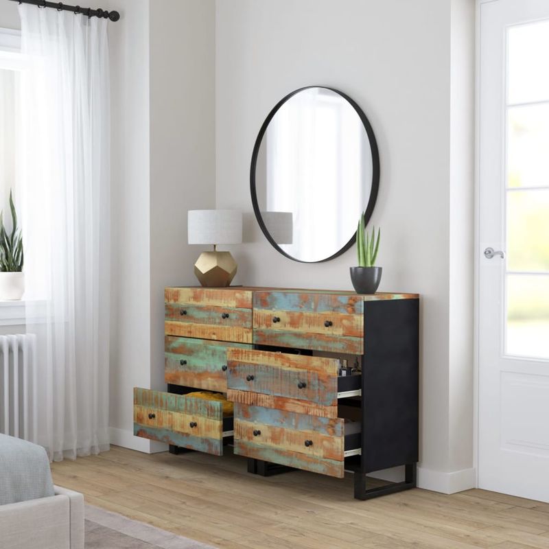 Casa si Gradina - Mobilier - Comode si corpuri - Comode - Servante, 2 buc., 60x33x75 cm, lemn masiv reciclat - Infinity.ro