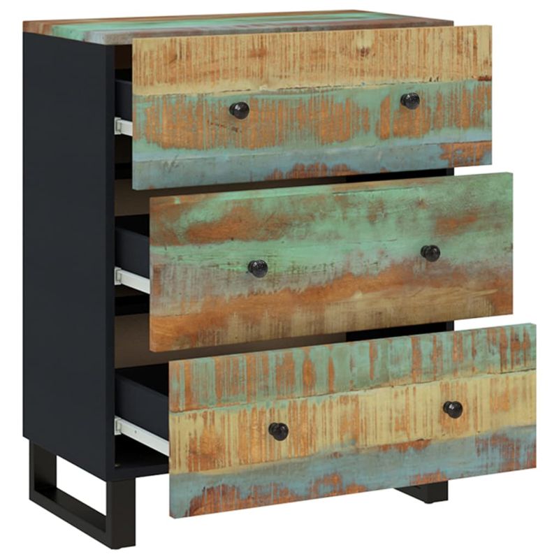 Casa si Gradina - Mobilier - Comode si corpuri - Comode - Servante, 2 buc., 60x33x75 cm, lemn masiv reciclat - Infinity.ro