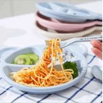 Jucarii, Copii si Bebe - Hrana si alaptare - Biberoane, suzete si accesorii hranire - Articole hranire bebelusi - Set de masa pentru copii, fara BPA, albastru, Ursulet - Infinity.ro