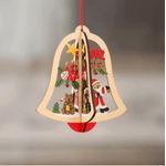 Casa si Gradina - Decoratiuni - Decoratiuni de sezon - Decoratiune de Craciun, ornamente, din lemn, clopotel - Infinity.ro