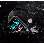 Laptop, Telefoane si Tablete - Wearables si gadgeturi - Wearables - Smartwatch-uri - Ceas Smartwatch, fitness tracker, Waterproof, cu bluetooth, Unisex, Negru - Infinity.ro