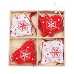 Casa si Gradina - Decoratiuni - Decoratiuni de sezon - Set decoratiuni pentru Craciun, din lemn, 12 piese, Clopotel - Infinity.ro