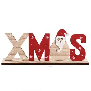 Decoratiune de Craciun, din lemn, accesoriu, XMAS