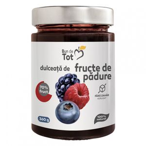 Bun de Tot, dulceata, fara zahar, 360g, fructe de padure, Dacia Plant