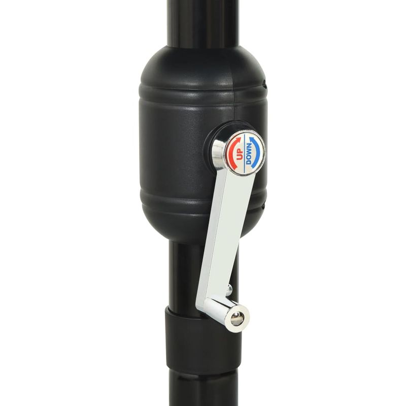 Casa si Gradina - Gradina si terasa - Umbrele si pavilioane - Umbrele - Umbrela de soare 3 niveluri, stalp de aluminiu, negru, 3,5 m - Infinity.ro