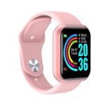 Fashion, accesorii si bijuterii - Femei - Bijuterii femei - Ceasuri femei - Ceas Smartwatch, fitness tracker, Waterproof, cu bluetooth, Dama, Roz - Infinity.ro