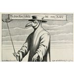 Jucarii, Copii si Bebe - Jucarii si jocuri - Jucarii de rol - Masti si costume copii - Masca de Halloween, Doctorul Ciuma, retro, Negru cu argintiu - Infinity.ro