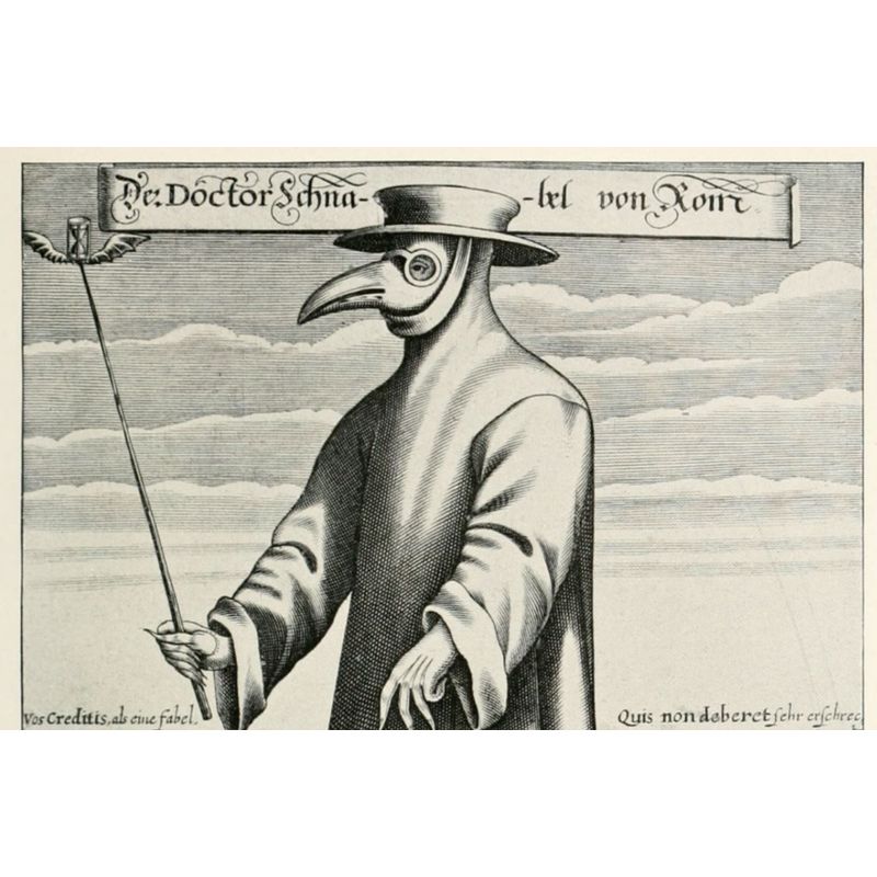 Jucarii, Copii si Bebe - Jucarii si jocuri - Jucarii de rol - Masti si costume copii - Masca de Halloween, Doctorul Ciuma, retro, Negru cu argintiu - Infinity.ro