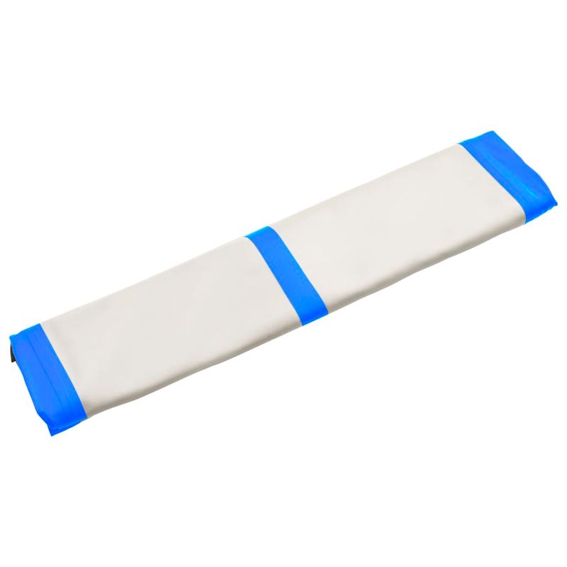 Sport si Outdoor - Fitness - Accesorii fitness - Saltele fitness - Saltea gimnastica gonflabila cu pompa albastru 200x200x10cm PVC - Infinity.ro
