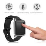 Laptop, Telefoane si Tablete - Wearables si gadgeturi - Wearables - Accesorii wearables - Set 2 huse pentru Xiaomi Amazfit Bip/Amazfit Bip Lite, Silicon, Negru/Transparent, 54037.01 - Infinity.ro