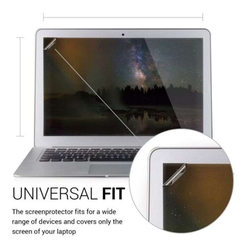 Laptop, Telefoane si Tablete - Laptopuri si accesorii - Piese laptop - Folii protectie si autocolante laptop - Folie de protectie mata pentru laptop de 15.6 inch, Kwmobile, Transparent, Plastic, 38489.2 - Infinity.ro