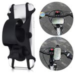 Laptop, Telefoane si Tablete - Telefoane mobile si accesorii - Accesorii Telefoane - Alte accesorii telefoane - Suport bicicleta universal pentru telefon, Kwmobile, Negru, Silicon, 45152.01 - Infinity.ro