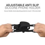 Laptop, Telefoane si Tablete - Telefoane mobile si accesorii - Accesorii Telefoane - Alte accesorii telefoane - Suport bicicleta universal pentru telefon, Kwmobile, Negru, Silicon, 45152.01 - Infinity.ro