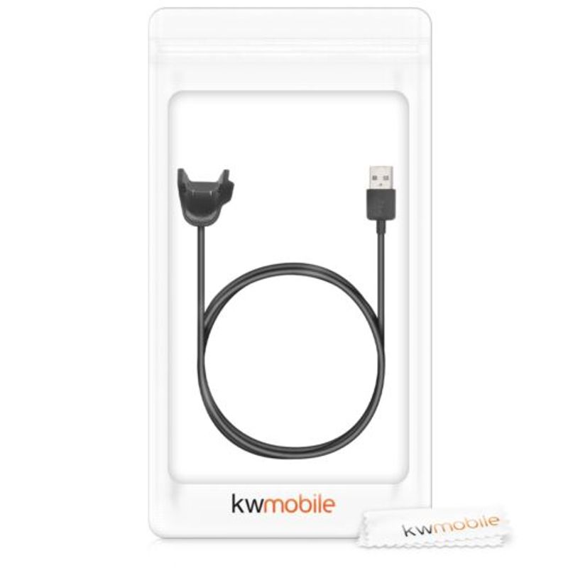Laptop, Telefoane si Tablete - Wearables si gadgeturi - Wearables - Accesorii wearables - Docking stand pentru Samsung Galaxy Fit e, Kwmobile, Silicon, Negru, 49584.01 - Infinity.ro