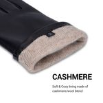 Fashion, accesorii si bijuterii - Femei - Accesorii femei - Manusi femei - Manusi Navaris din piele pentru Touchscreen, Dama, Negru, Marime L, 39924.12 - Infinity.ro