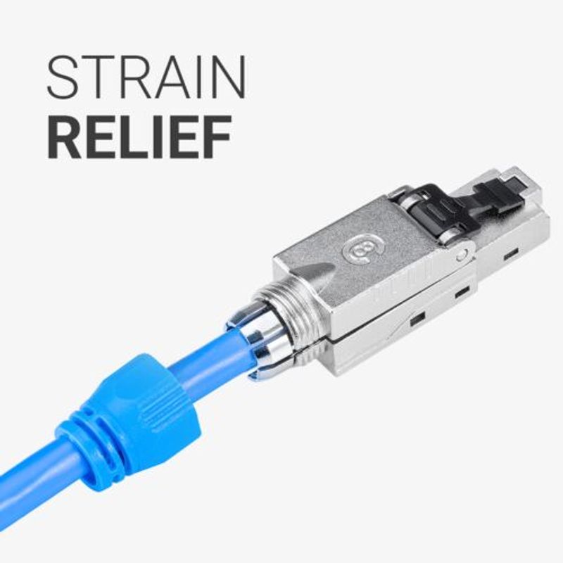 PC, gaming si accesorii - Retelistica - Cabluri si accesorii - Set 4 Mufe CAT8 RJ-45 pentru cabluri Ethernet CAT8 ecranate, Kwmobile, Multicolor, Metal, 52519.04 - Infinity.ro