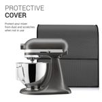 Electronice si Electrocasnice - Electrocasnice bucatarie - Accesorii electrocasnice bucatarie - Husa de protectie pentru KitchenAid 4,3-4,8 L, Kwmobile, Gri, Textil, 53909.19 - Infinity.ro