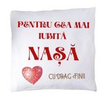 Casa si Gradina - Textile si covoare - Perne si pilote - Perne decorative - Perna "pentru cea mai iubita nasa" - Infinity.ro