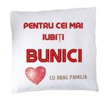 Casa si Gradina - Textile si covoare - Perne si pilote - Perne decorative - Perna "pentru cei mai iubiti bunici" - Infinity.ro