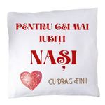 Casa si Gradina - Textile si covoare - Perne si pilote - Perne decorative - Perna "pentru cei mai iubiti nasi" - Infinity.ro