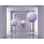 Casa si Gradina - Decoratiuni - Tapet - Autocolant, Tunel cu bile mov, 270 x 200 cm - Infinity.ro