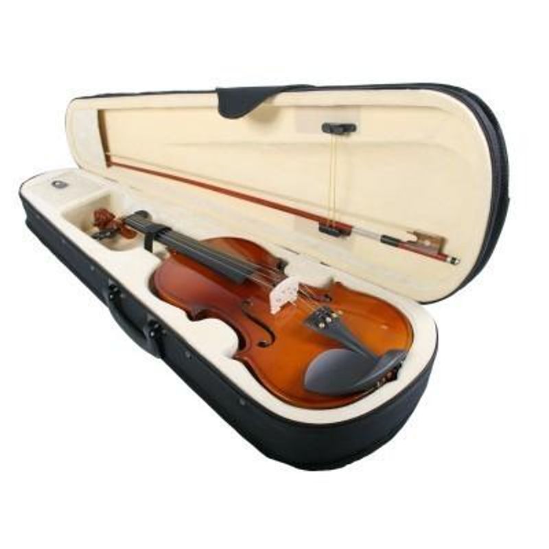 TV, Audio-Video si Foto - Instrumente muzicale - Instrumente clasice - Vioara clasica din lemn IdeallStore®, marime 1/2, maro, toc inclus - Infinity.ro