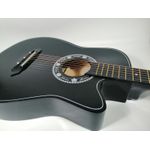 TV, Audio-Video si Foto - Instrumente muzicale - Instrumente clasice - Chitara clasica din lemn IdeallStore®, Cutaway Country Black, 95 cm, negru - Infinity.ro