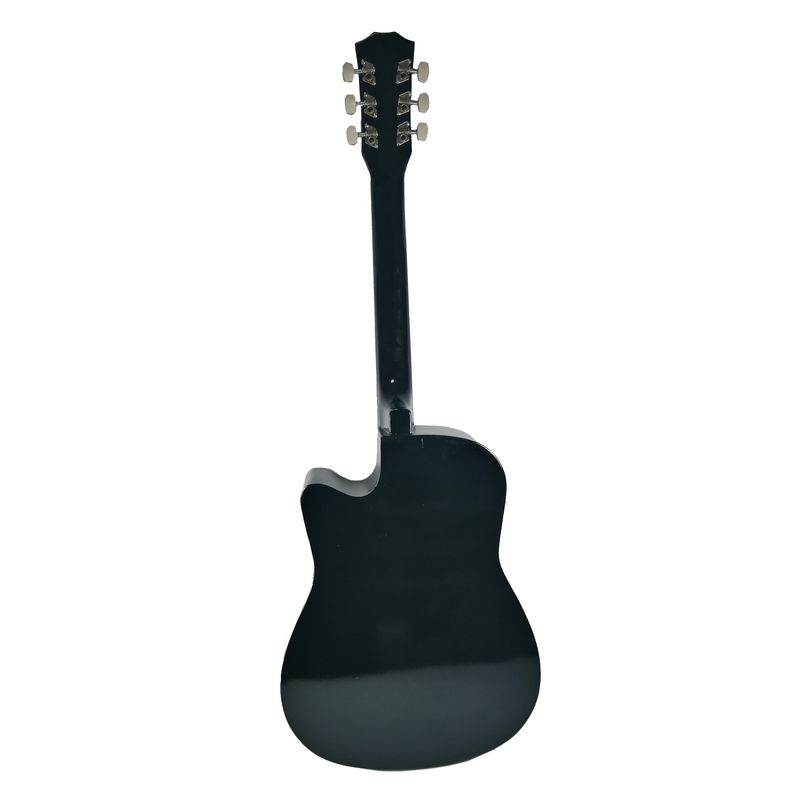 TV, Audio-Video si Foto - Instrumente muzicale - Instrumente clasice - Chitara clasica din lemn IdeallStore®, Cutaway Country Black, 95 cm, negru - Infinity.ro