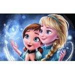 Casa si Gradina - Decoratiuni - Tapet - Tablou canvas Elsa si Anna, 45 x 30 cm - Infinity.ro