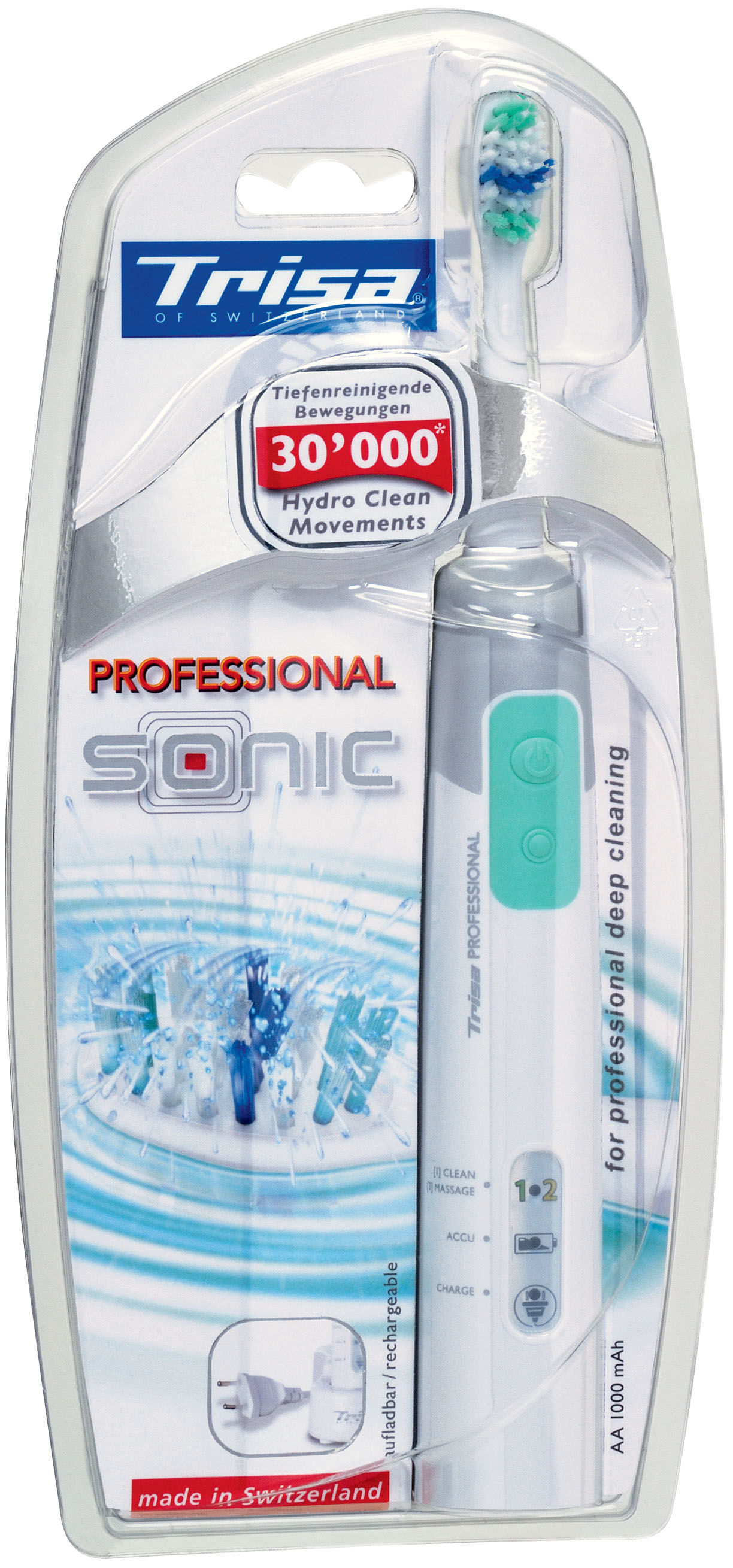 Periuta de dinti electrica Trisa Professional Sonic 642762, alb