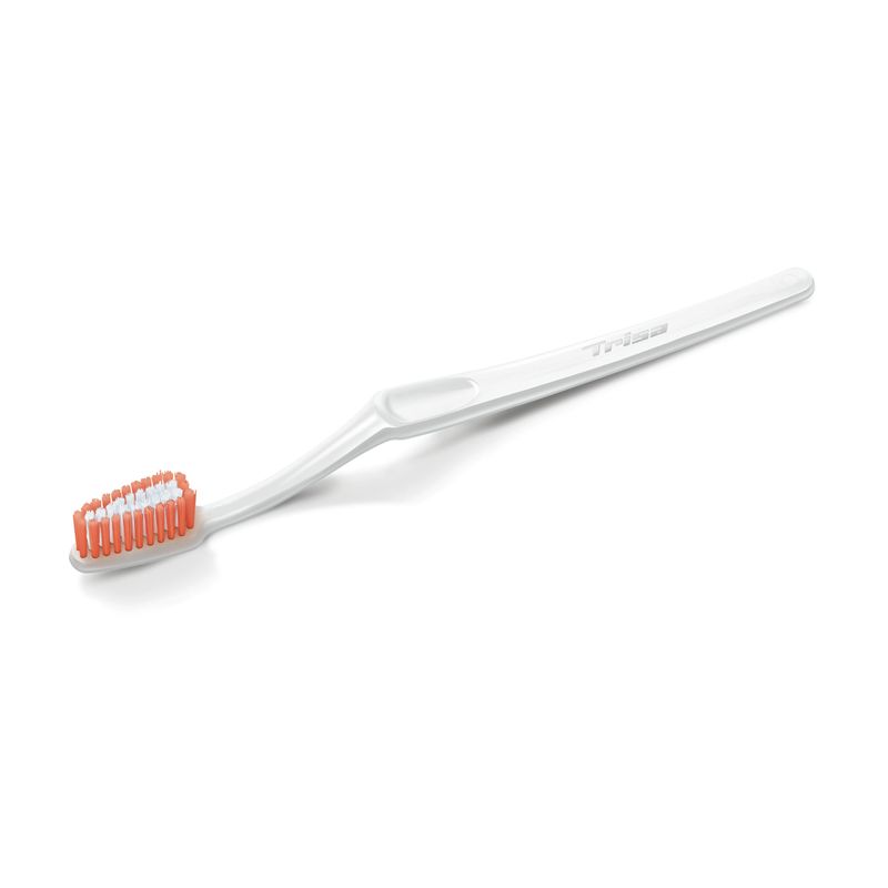 Ingrijire personala si Cosmetice - Igiena dentara - Periute de dinti clasice - Periuta de dinti manuala Trisa Swiss Clean Medium Duo 664553, multicolor - Infinity.ro