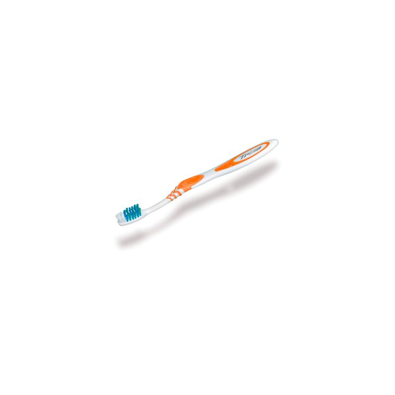 Ingrijire personala si Cosmetice - Igiena dentara - Periute de dinti clasice - Periuta de dinti manuala Trisa Flexible Medium 618870, portocaliu - Infinity.ro