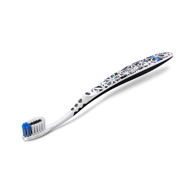 Ingrijire personala si Cosmetice - Igiena dentara - Periute de dinti clasice - Periuta de dinti manuala Trisa FeelGood Medium 666998, multicolor - Infinity.ro