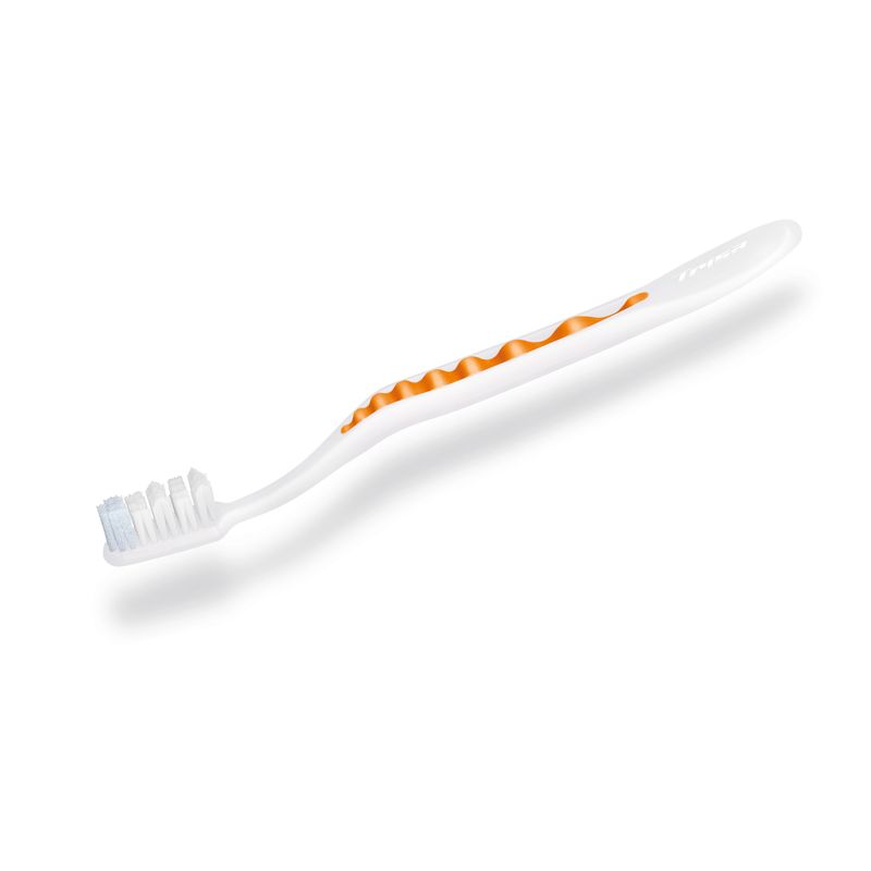 Ingrijire personala si Cosmetice - Igiena dentara - Periute de dinti clasice - Periuta de dinti manuala Trisa Pearl White Duo Medium 627739, multicolor - Infinity.ro