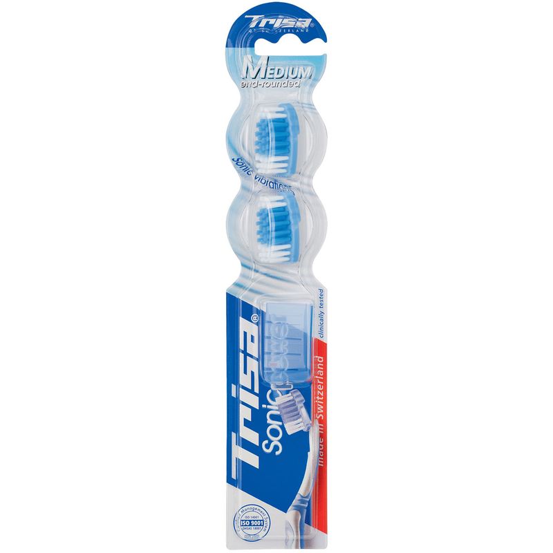 Ingrijire personala si Cosmetice - Igiena dentara - Rezerve si accesorii - Set rezerve pentru periuta de dinti Trisa Sonic Power Medium 851981, albastru - Infinity.ro