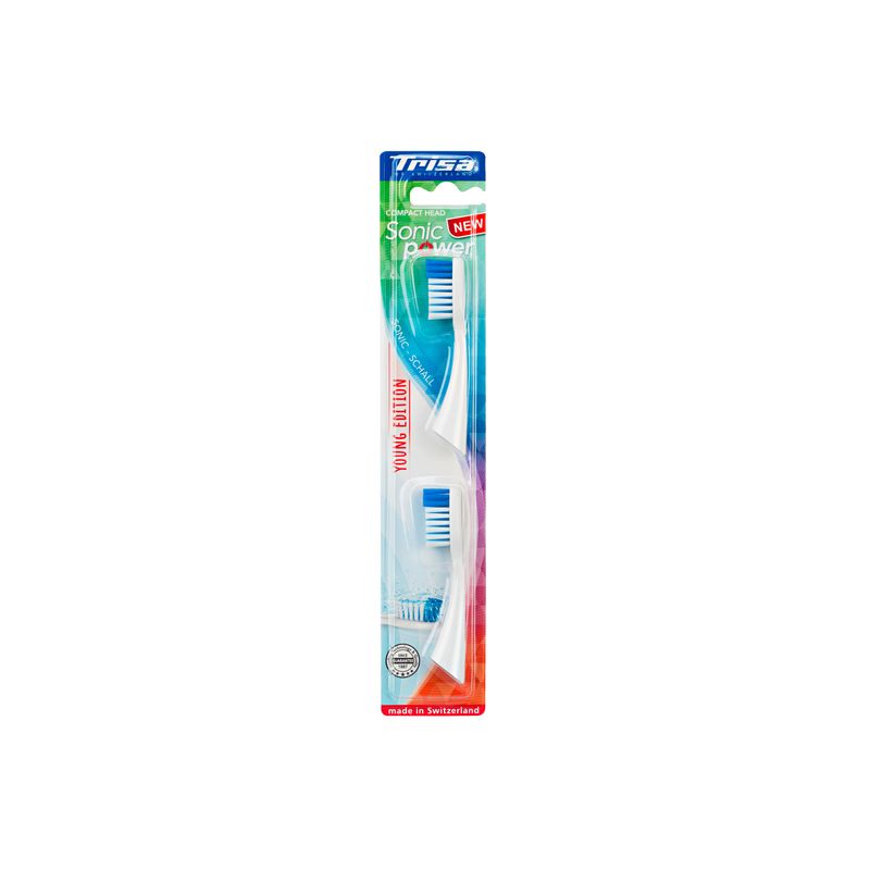 Ingrijire personala si Cosmetice - Igiena dentara - Rezerve si accesorii - Set rezerve pentru periuta de dinti Trisa Sonic Power Young Edition 661899, albastru - Infinity.ro