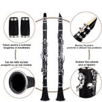 TV, Audio-Video si Foto - Instrumente muzicale - Instrumente clasice - Clarinet IdeallStore®, Musical Virtue, 17 clape, 67 cm, negru, geanta inclusa - Infinity.ro