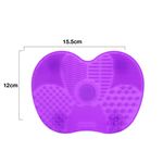 Ingrijire personala si Cosmetice - Machiaj - Accesorii machiaj - Accesoriu de curatare pensule din silicon, mov - Infinity.ro