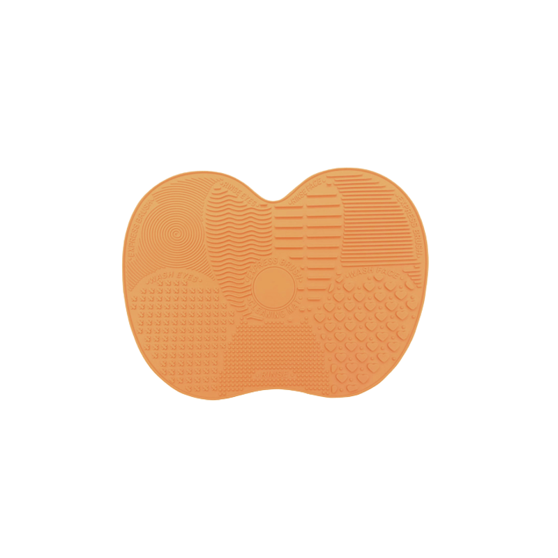 Ingrijire personala si Cosmetice - Machiaj - Accesorii machiaj - Accesoriu de curatare pensule din silicon, portocaliu - Infinity.ro