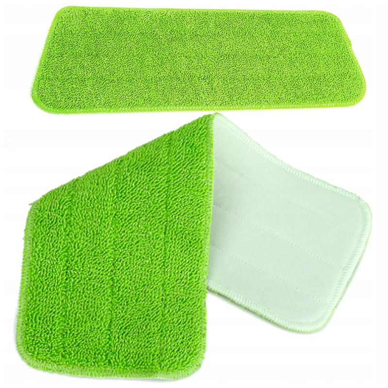 Market - Curatenie si intretinere casa - Produse menaj - Mopuri - Rezerva mop plat, 42 x 14.5 cm, microfibra, verde - Infinity.ro