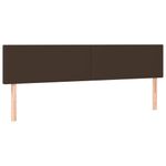 Casa si Gradina - Mobilier - Paturi si accesorii - Paturi - Pat continental cu saltea și LED, saltea și LED, maro, 200x200cm, piele ecologica, model design simplu - Infinity.ro
