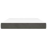 Casa si Gradina - Mobilier - Saltele si somiere - Saltele - Saltea de pat cu arcuri, gri inchis, 140x190x20 cm, catifea - Infinity.ro