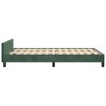 Casa si Gradina - Mobilier - Paturi si accesorii - Paturi - Cadru de pat cu tablie, verde inchis, 120x200 cm, catifea - Infinity.ro